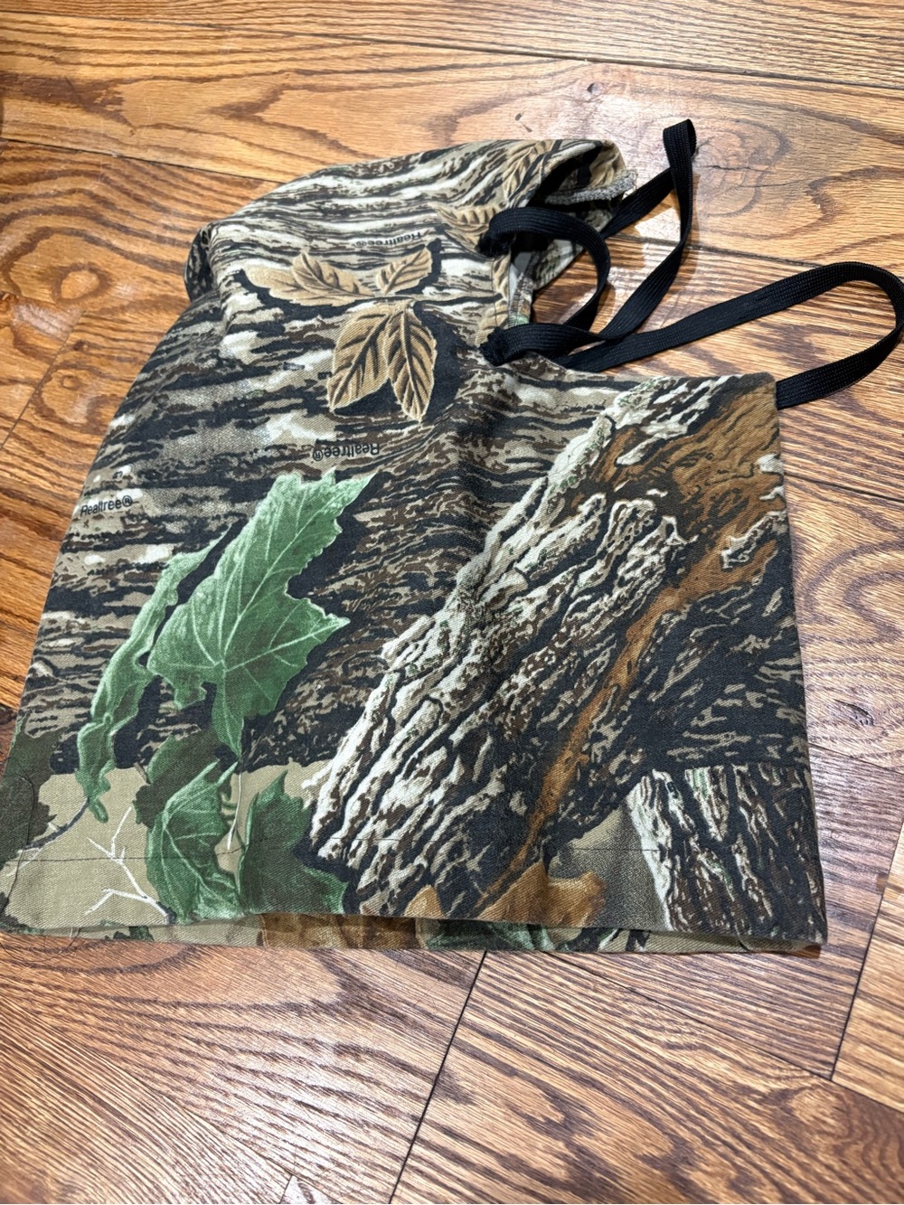 Realtree Camo Drawstring Hat in Green Brown Black